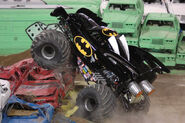 Batman at World Finals XII, March 2006; note the silver lines on the wings, as well as the fire pattern in the afterburners.
