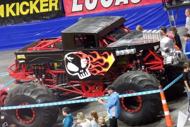NORFOLK, VA - OCTOBER 31: Monster Truck Bone Shaker driven by Cody