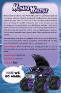 Mohawk Warrior's Monster Jam Truckin' Pals bio.
