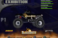 Blacksmith running an unused body in Monster Jam: Maximum Destruction.