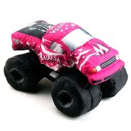 Pink plush truck