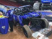 Blue Thunder Speedster featured in the Monster Jam Triple Threat Series, circa 2017-20.