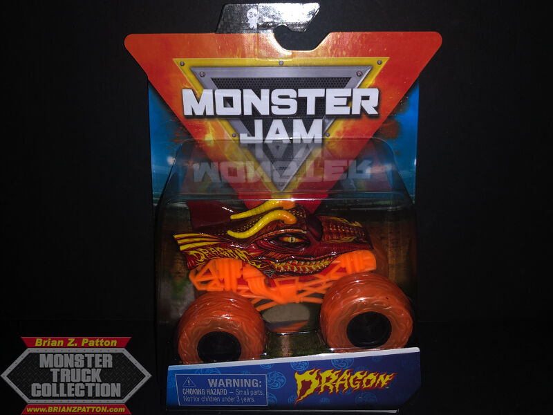 Monster Jam Diecast Monster Truck Set - Dragon VS Full Charge Neon