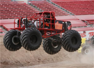 Outlaw doing a non competition practice pass.