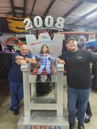 Circa 2024, at the International Monster Truck Museum with Kyle and his granddaughter.