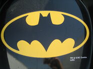 Close-up of the logo on Batman's hood, March 2009