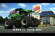 CGI Grave Digger in a Burger King Kids Meal commercial in 2009