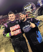 Ryan after winning World Finals 18 racing.