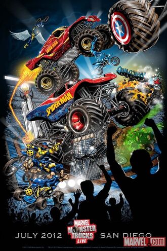 Marvel Monster Jam Trucks Unveiled in London