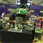 Pablo with memorabilia over the years to celebrate his retirement at his last show in Florence, May 2018 .