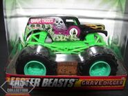 2010 Easter Beasts Hot Wheels toy with green wheels