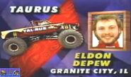 Eldon as the driver of Taurus 4.