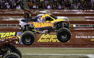 Team Hot Wheels on the Max-D 5 chassis at Monster Jam World Finals XIII