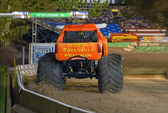 El Toro Loco's tailgate decal, only used at this event.