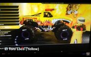 Yellow El Toro Loco in Monster Jam Steel Titans