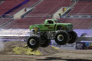 Double Trouble's design on Trouble Maker at Monster Jam World Finals 16, circa 2015.