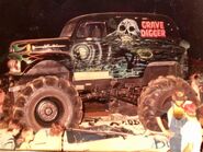 Grave Digger 1 with the first version of the "graveyard" scheme, 1986-1990.