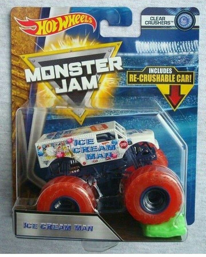 Monster Jam, Official Ice Cream Man vs. Monster Mutt Die-Cast Monster Trucks,  1:64 Scale, 2 Pack