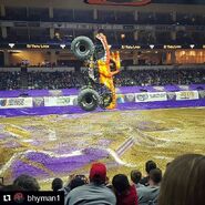 Becky McDonough's El Toro Loco on the El Diablo chassis, circa 2016.