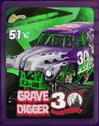 Grave Digger 30th Anniversary Purple In Monster Jam Showdown.