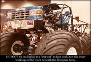 Bigfoot 9 with the chassis visible.