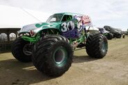 Chrome green 30th Anniversary Grave Digger