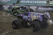Jester competing in the Double Down Showdown at Monster Jam World Finals XIX.