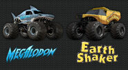 Megalodon & Earth Shaker, the 2 new trucks for 2017.