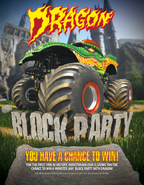 Dragon Block Party ad, featuring an alternate render of the truck