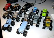 Retro Grave Digger prototype (2nd row, 2nd truck).