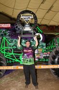 Adam after winning the 2016 Fox Sports 1 Championship Series.
