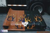 Avenger's split paint job.