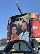 Bryce Kenny & Ryan Anderson as Lloyd & Harry from Dumb and Dumber including the Mutt Cutts Van on The Black Pearl's tailgate in Atlanta.
