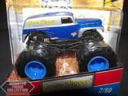 Alternate 2011 blue & silver Hot Wheels toy, with darker coloring and more detail