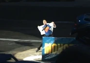 ChadFortuneClarkKent.jpg (88 KB) Chad coming out as Clark Kent and revealing his Superman firesuit during the European Tour.