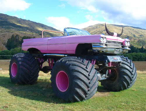 hot pink monster truck