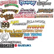 Monster Jam 2007 video game logo textures
