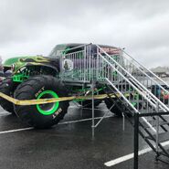 Set up so fans can climb inside it.