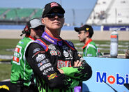 Kevin Harvick in a Grave Digger driver suit, June 2021