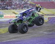 Grave Digger 25's purple paint scheme, featured exclusively at Monster Jam World Finals 16.