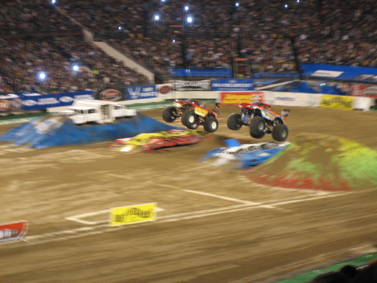 Monster Jam Freestyle Orlando FL 2008, Monster Jam Orlando 2008 Freestyle, By MonsterTruckinatorTV