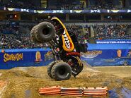 Daron Basl's Monster Mutt Rottweiler for #MoreMonsterJam on the Nitro Hornet chassis circa 2015.