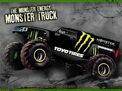 The Monster Energy truck just rolled up to hand out FREE Energy