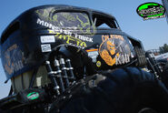 California Kid with the Monster Jam logo at the World Finals 14. This would be the only time it used the Monster Jam logo.