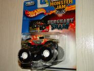 2003 Hot Wheels Sergeant Smash toy with concept art.