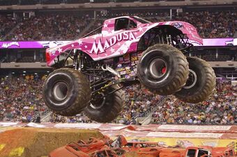 hot pink monster truck