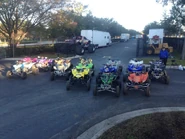Wrecking Crew ATV (behind Avenger), used exclusively in the 2015 Monster Jam Fox Sports 1 Championship Series.