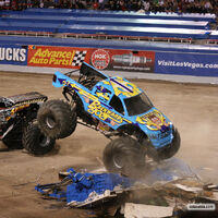 backwards bob monster truck toy