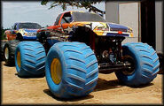 Sudden Impact is famous for its blue tires, made with a blue coloring instead of the regular black.