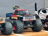 At its Monster Jam debut show in Savannah, Georgia, circa August 2023.